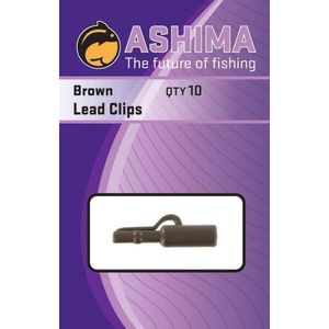 Ashima Lead Clips (10 pcs) Kleur : Brown