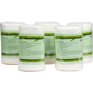 Bamboe inlegvellen 5 rollen - 500 inlegvellen - inlegvel wasbare luier - wasbare luiers