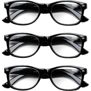 Melleson Eyewear leesbril leesbril randloos - 3 stuks