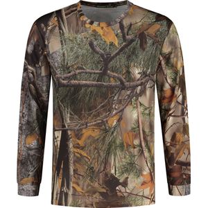 Stealth Gear - T-shirt Lange Mouw - Camo Bosprint - 100% Polyester
