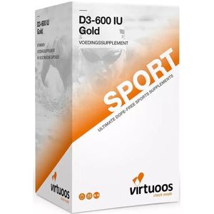 Voedingssupplement - Vitamine D3 - 600 IU - Gold