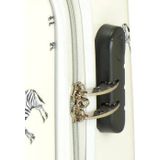 Princess Traveller Trendy Animal collection - Handbagage koffer - Zebra - Wit - 56cm