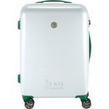 Duurzamere koffer - Princess Traveller I'm Green Atlantic - Reiskoffer - Wit - Medium - 64cm