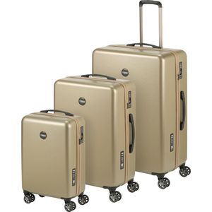 Princess Traveller PT01 Deluxe Pristine Bronze SML, Pristine Bronze, SML, hardcase trolley met zwenkwielen, Pristine brons, Harde trolley met zwenkwielen