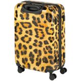 Princess Traveller Animal Print - Reiskoffer – Leopard - Medium - 66cm - Dubbele wielen