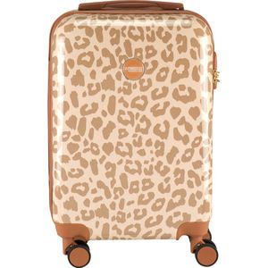 Princess Traveller Animal Print Cabin Trolley leopard Harde Koffer