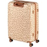 Princess Traveller Leopard - Reiskoffer - Crème/Taupe - L - 76cm