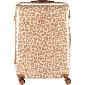 Princess Traveller Leopard - Reiskoffer - Crème/Taupe - L - 76cm