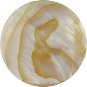 Quiges - Munthouder Munt 25mm Schelp Beige - EPRS023
