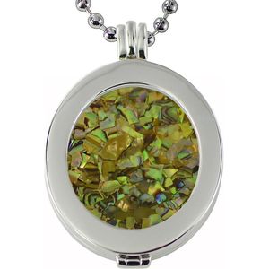 Quiges - Munthouder Ovaal met Ketting en Munt Set - EPMS063
