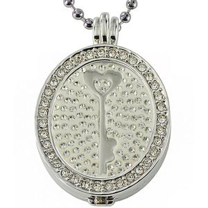 Quiges - Munthouder Ovaal met Ketting en Munt Set - EPMS167
