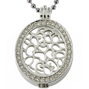 Quiges - Munthouder Ovaal met Ketting en Munt Set - EPMS231