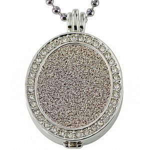 Quiges - Munthouder Ovaal met Ketting en Munt Set - EPMS268