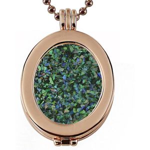 Quiges - Munthouder Ovaal met Ketting en Munt Set - EPMS335