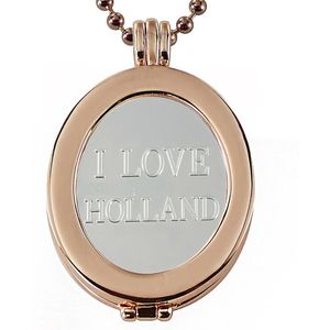 Quiges - Munthouder Ovaal met Ketting en Munt Set - EPMS360