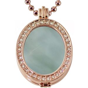 Quiges - Munthouder Ovaal met Ketting en Munt Set - EPMS480