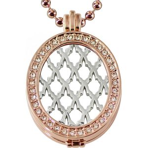 Quiges - Munthouder Ovaal met Ketting en Munt Set - EPMS536