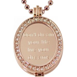 Quiges - Munthouder Ovaal met Ketting en Munt Set - EPMS551