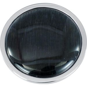 Quiges - Munthouder Munt 33mm RVS Cat's Eye Zwart - EPR126