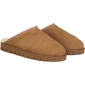 Texelana Pantoffel Schafsfell Premium Slipper Edge - Braun