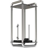 Streacom DA6 XL Mini-ITX Behuizing - chroom (Mini-ITX), PC-behuizing, Zwart