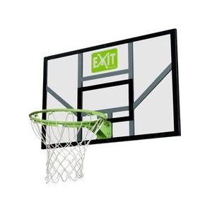 EXIT Galaxy basketbalbord met ring en net - groen/zwart