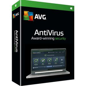 AVG - Antivirus 2024 - 3 PC - 1 Jaar - Basis Beveiliging