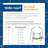 Orliman Dubbelzijdige Liesbreukband - XL - Universeel - Beige