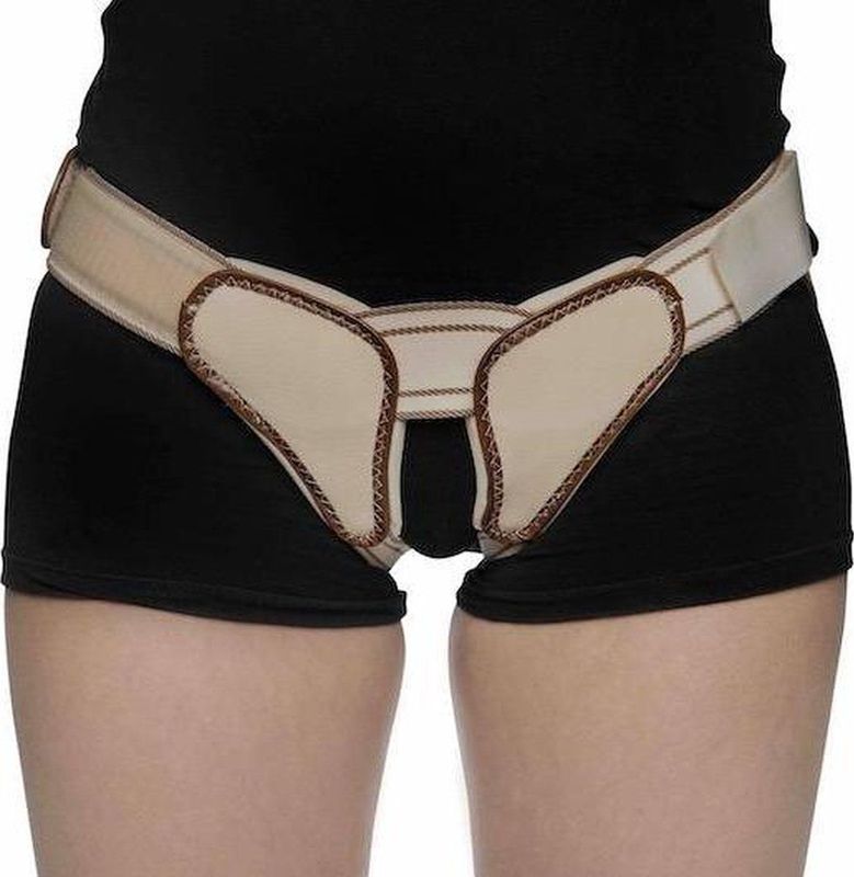 Orliman Dubbelzijdige Liesbreukband - XL - Universeel - Beige