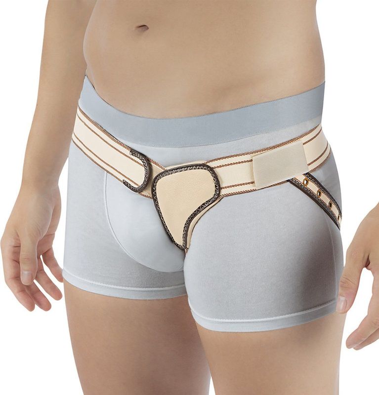 Orliman Enkelzijdige Liesbreukband - L - Rechts - Beige