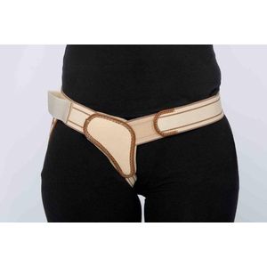 Orliman Enkelzijdige Liesbreukband - XL - Rechts - Beige