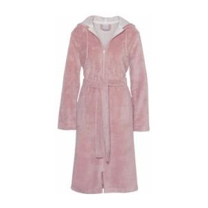 Eleganzzz Teddy Rib Fleece Badjas - old rose - S