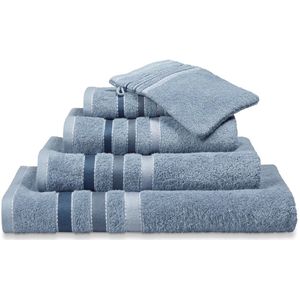 Vandyck - Prestige Lines - Handdoek - Dusty Blue - 100% Katoen - 60x110cm