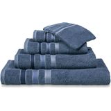 Vandyck badgoed Prestige Lines vintage blue - Washand 16x22cm