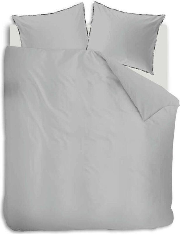 Dekbedovertrek - Grijs - Katoen - 240x220 cm