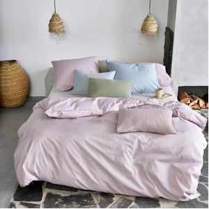 Dekbedovertrek Vandyck Washed Cotton Pearl Blue Katoen-140 x 200 / 220 cm | 1-Persoons