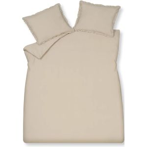 Vandyck dekbedovertrek Pure 83 percale ruffle linen - lits-jumeaux 240x200/220 + 2 slopen