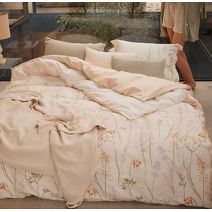Vandyck dekbedovertrek Soothing Dreams sand satijn - lits-jumeaux 240x200/220 + 2 slopen