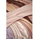 Vandyck - Swirls Moonscape - Dekbedovertrek - Paars Roze Bruin - 100% Katoen