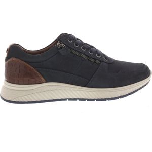 Heren Sneakers Australian Huricane Leather Blue Tan Donkerblauw - Maat 46