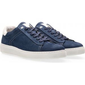 Australian Footwear - Gianlucca Leather Sneakers - Ocean Blue - White
