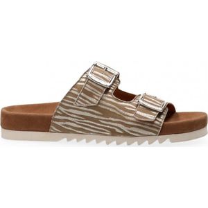 Maruti - Bellona Slippers - Zebra Beige Silver