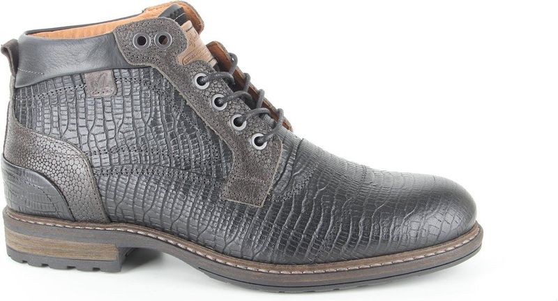 Australian - Montenero - Veteranboots - Zwart - Slangenprint Leer