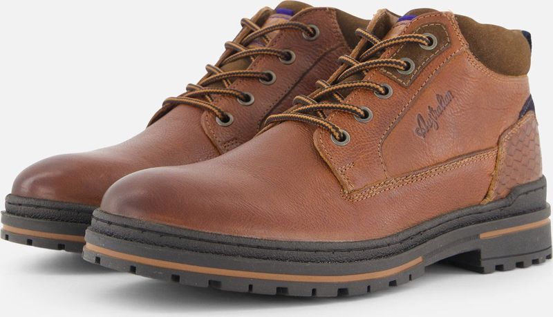 Heren Veterschoenen Australian Middelburg Cognac