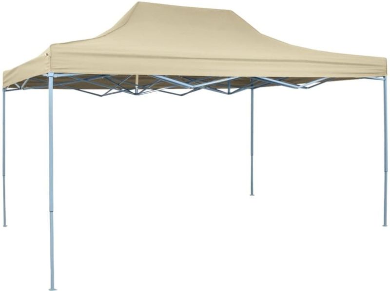 vidaXL Vouwtent Pop-Up - Crèmewit - 3x4,5 m - Feesttent