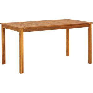 Gartentisch 140x80x74 cm Massivholz Akazie Vidaxl