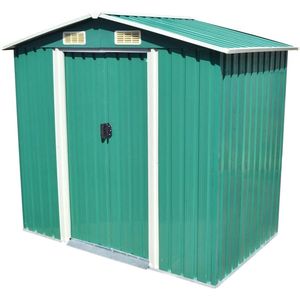 vidaXL - Tuinberging - 204x132x186 - cm - metaal - groen