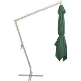 Ampelschirm 300x300 cm Grün Aluminium-Mast Vidaxl