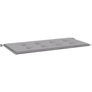 VidaXL Tuinbankkussen 120x50x3 cm - Oxford Stof Grijs