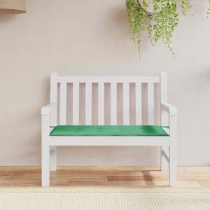 vidaXL - Tuinbankkussen - 120x50x4 - cm - oxford - stof - groen